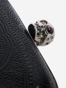 Alexander McQueen Black skull clutch