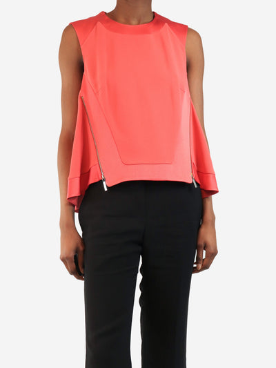 Pink sleeveless zip-front top - size UK 6 Tops Elie Saab 