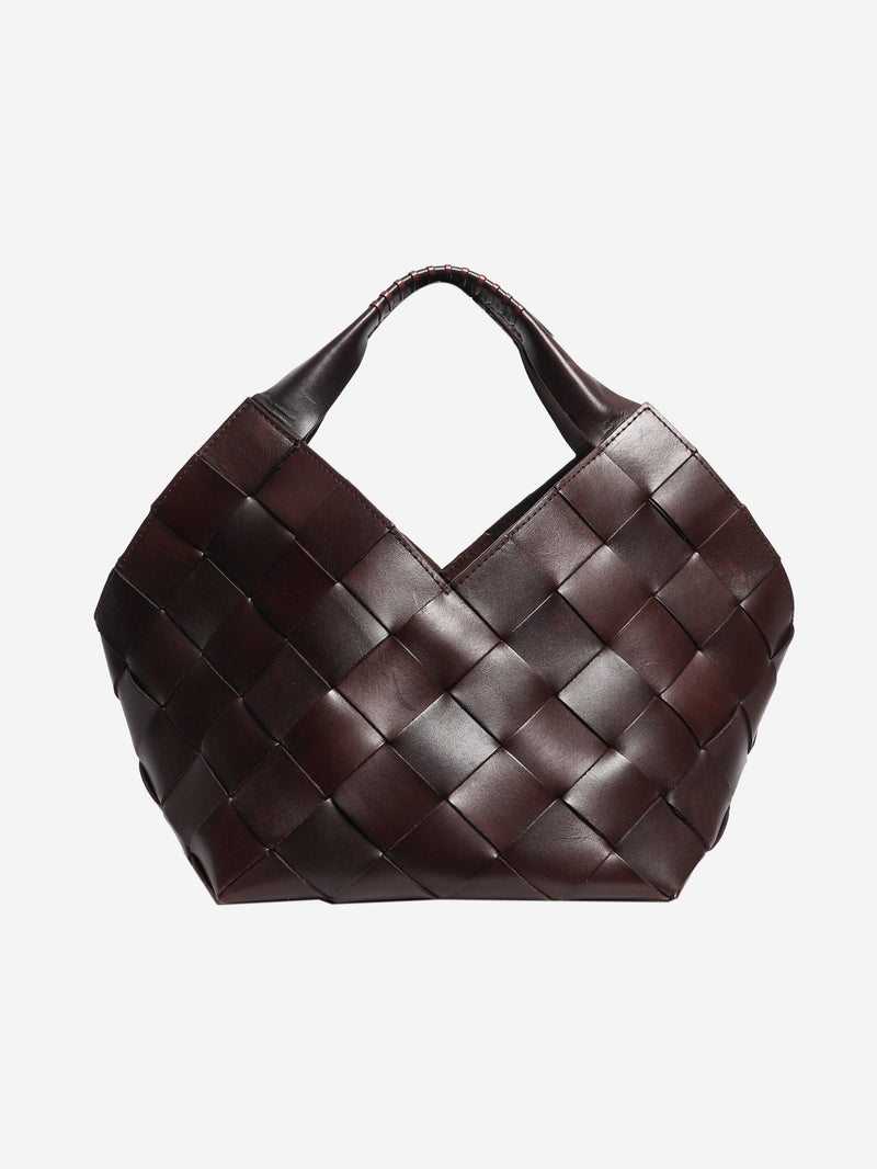 Dark brown Castello leather tote Handbags Dragon Diffusion 