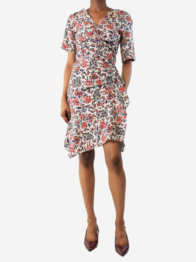 Multicolour printed ruched front dress - size UK 6 Dresses Isabel Marant 