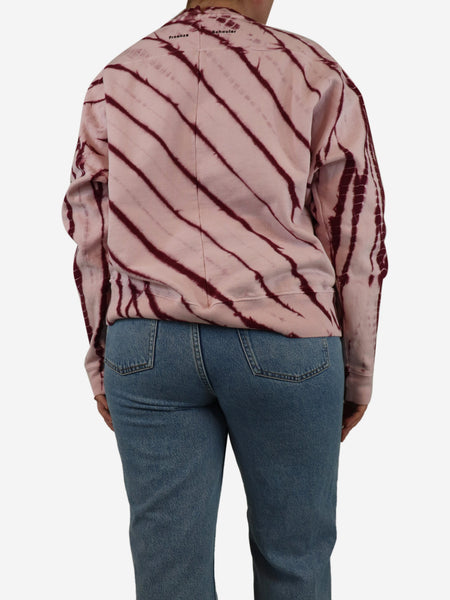 Pink and purple tie dye jumper - size L alternate image