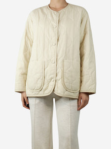 Ienki Ienki Ivory quilted shell jacket - size S