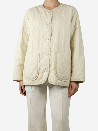 Ivory quilted shell jacket - size S Coats & Jackets Ienki Ienki 