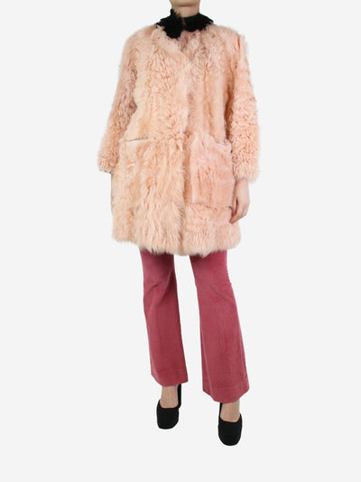 Pink fur coat - size UK 6 Coats & Jackets Marni 