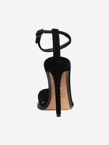 Alevi Black velvet and pvc heels - size EU 37.5