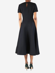Valentino Black fit and flare midi dress - size UK 6