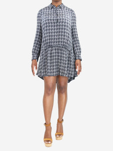 Marc by Marc Jacobs Navy blue printed mini shirt dress - size M