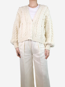 Ulla Johnson Cream cable knit cardigan - size S