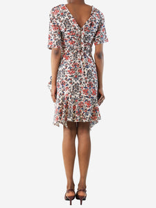 Isabel Marant Multicolour printed ruched front dress - size UK 6