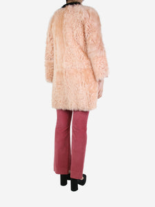 Marni Pink fur coat - size UK 6