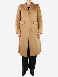 Max Mara Beige camelhair coat - size UK 12