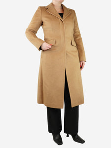 Max Mara Beige camelhair coat - size UK 12