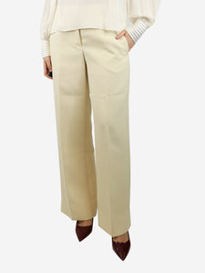 Valentino Cream tailored trousers - size UK 10