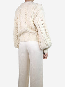 Ulla Johnson Cream cable knit cardigan - size S