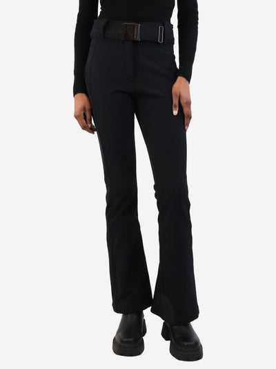 Black belted ski pants - size UK 8 Trousers Goldbergh 