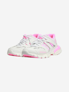 Balenciaga x Adidas White and neon pink Track sneakers - size EU 38