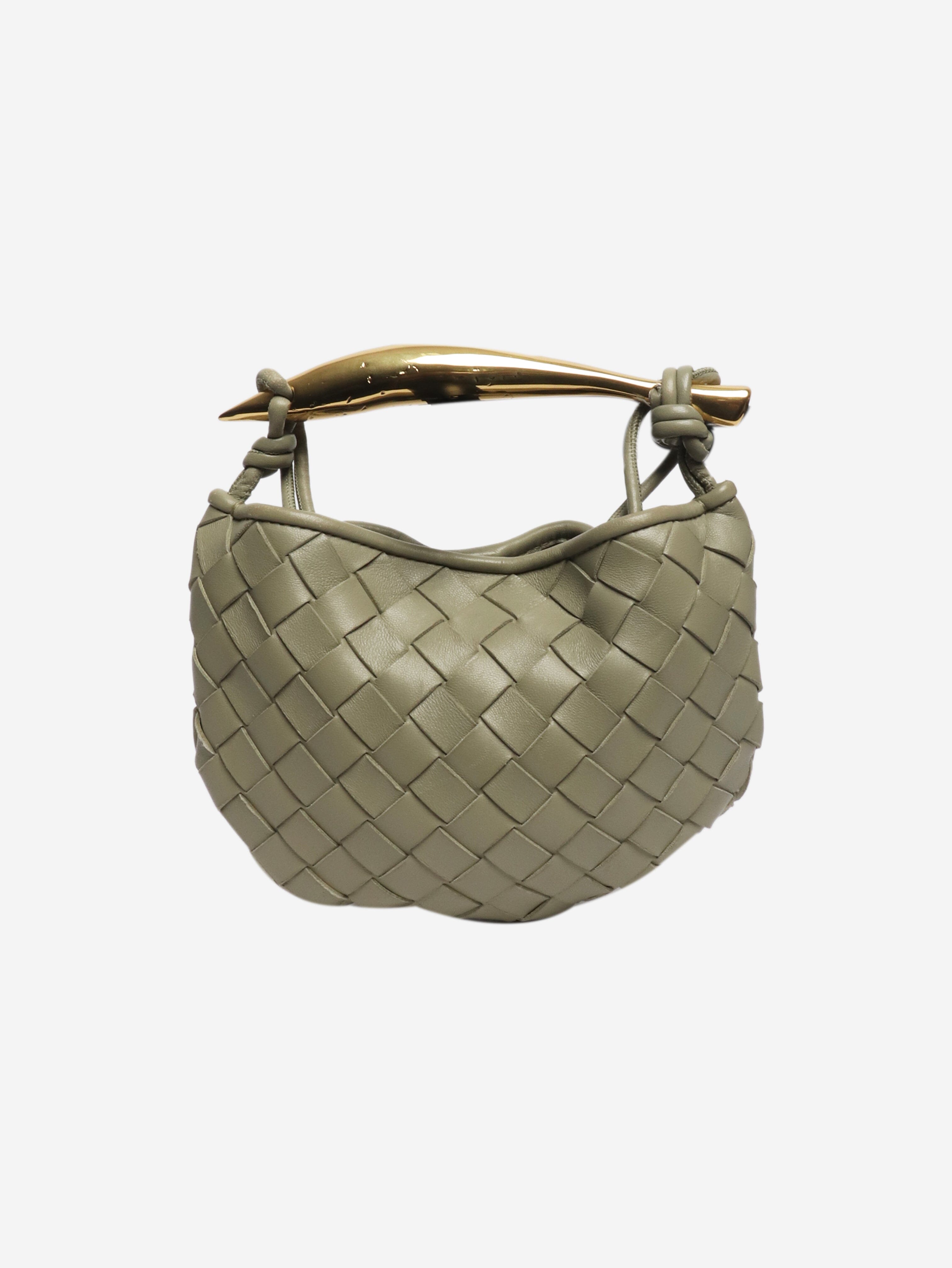 Green Sardine mini Intrecciato leather bag Cross-body bags Bottega Veneta 
