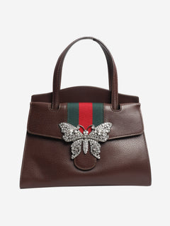 Brown medium Linea Butterfly Totem bag Shoulder bags Gucci 