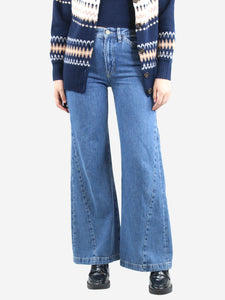 Frame Blue Le baggy palazzo wide-leg jeans - size UK 6