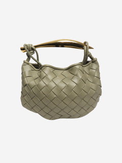 Green Sardine mini Intrecciato leather bag Cross-body bags Bottega Veneta 