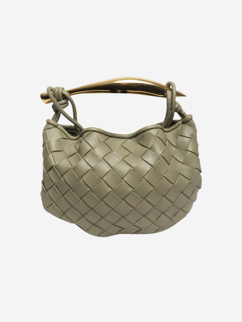 Green Sardine mini Intrecciato leather bag Cross-body bags Bottega Veneta 