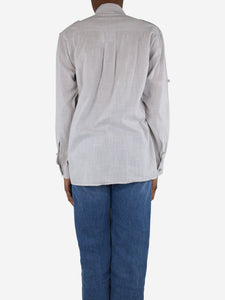 Isabel Marant Light grey pocket shirt - size UK 6