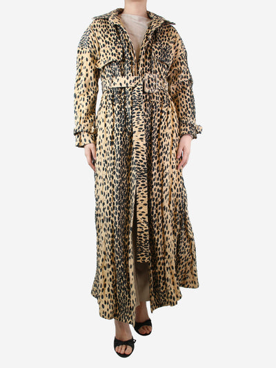 Cheetah print belted maxi coat - size UK 10 Coats & Jackets Jacquemus 