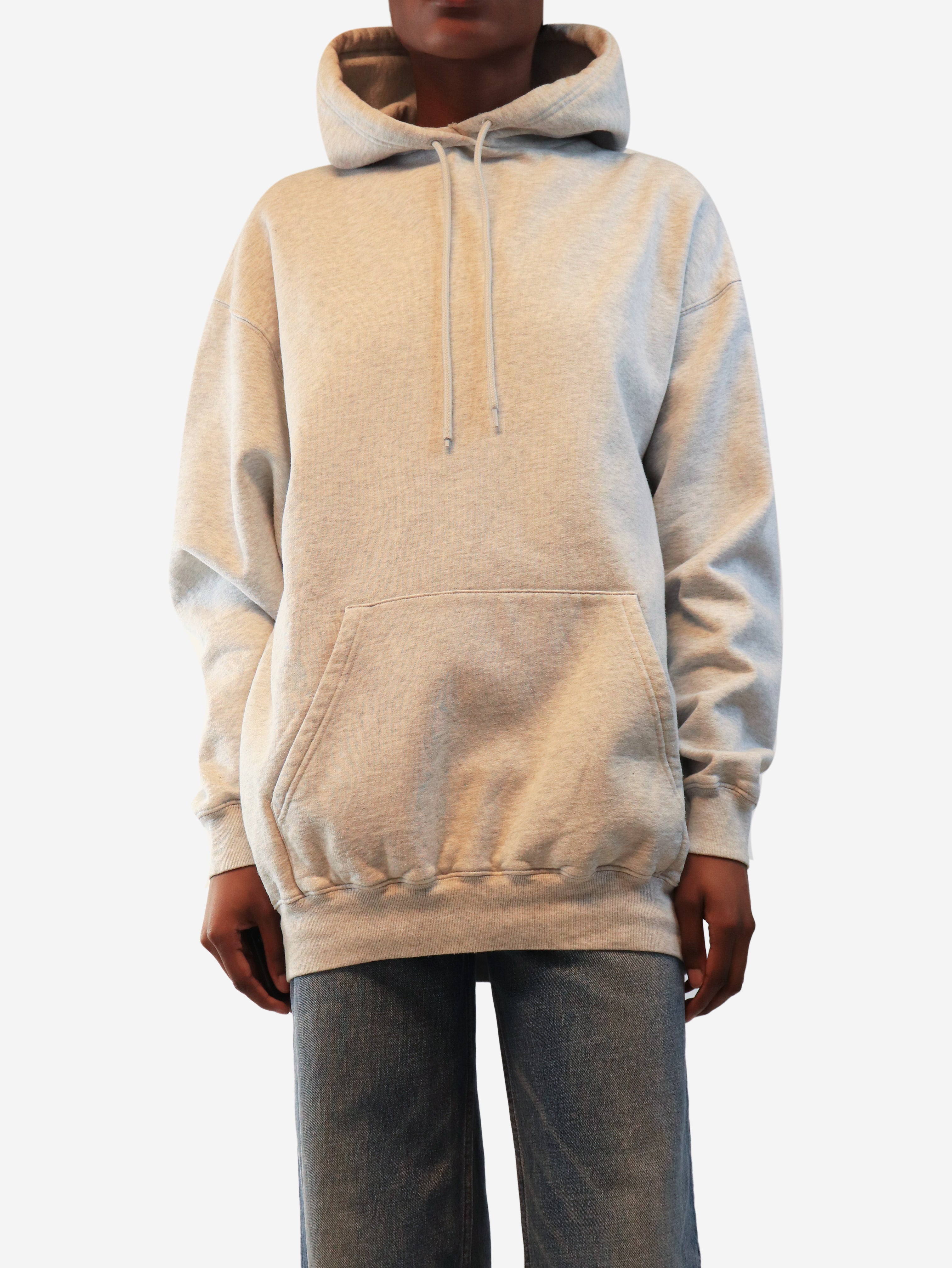 Grey marl oversized Spellout hoodie - size XS