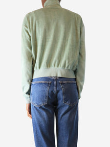 Suzie Kondi Mint velour track jacket - size XS