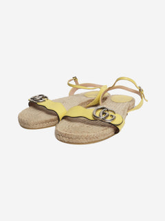 Yellow Marmont espadrille sandals - size EU 39 Flat Sandals Gucci 