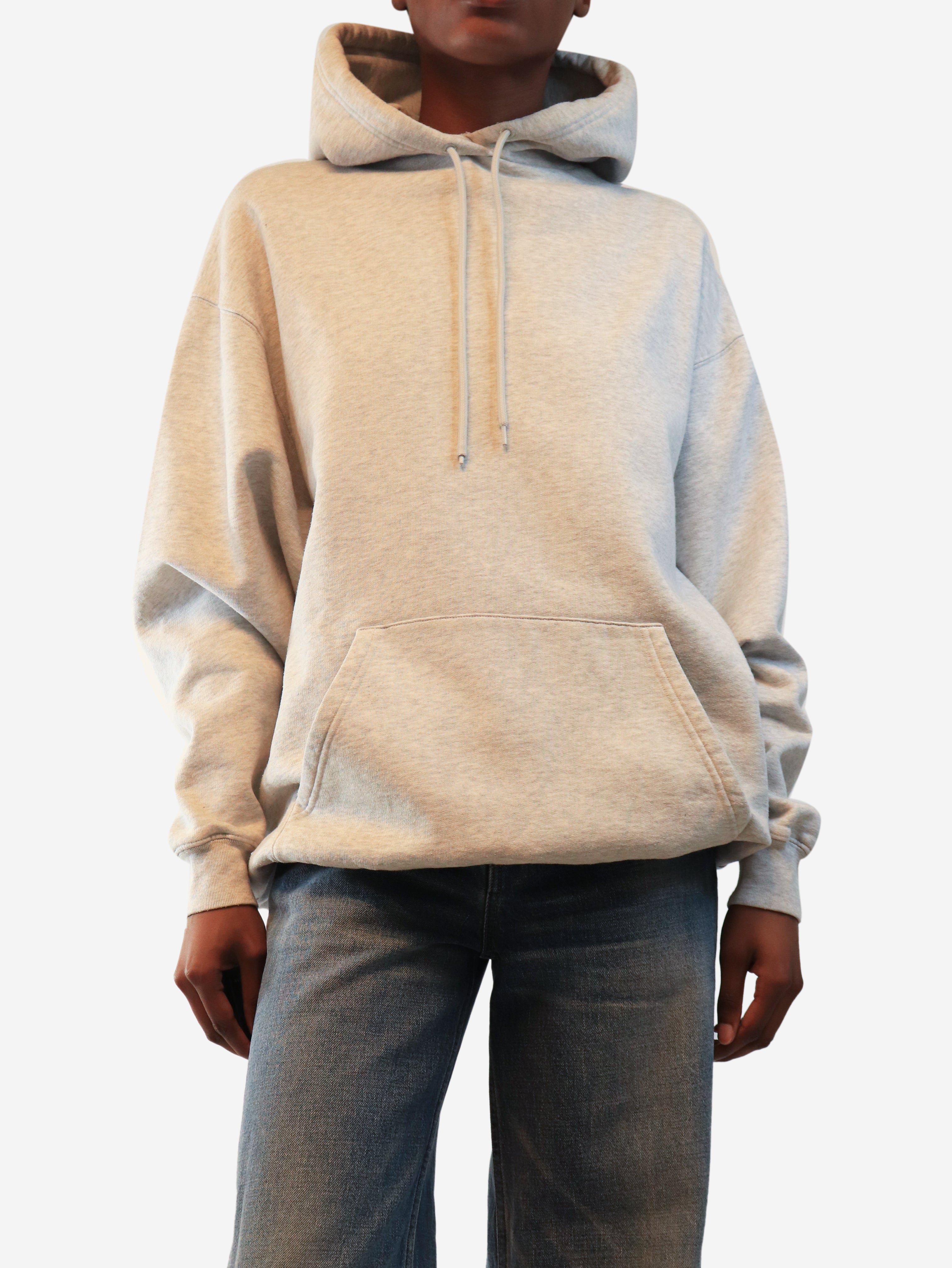 Grey marl oversized Spellout hoodie - size XS