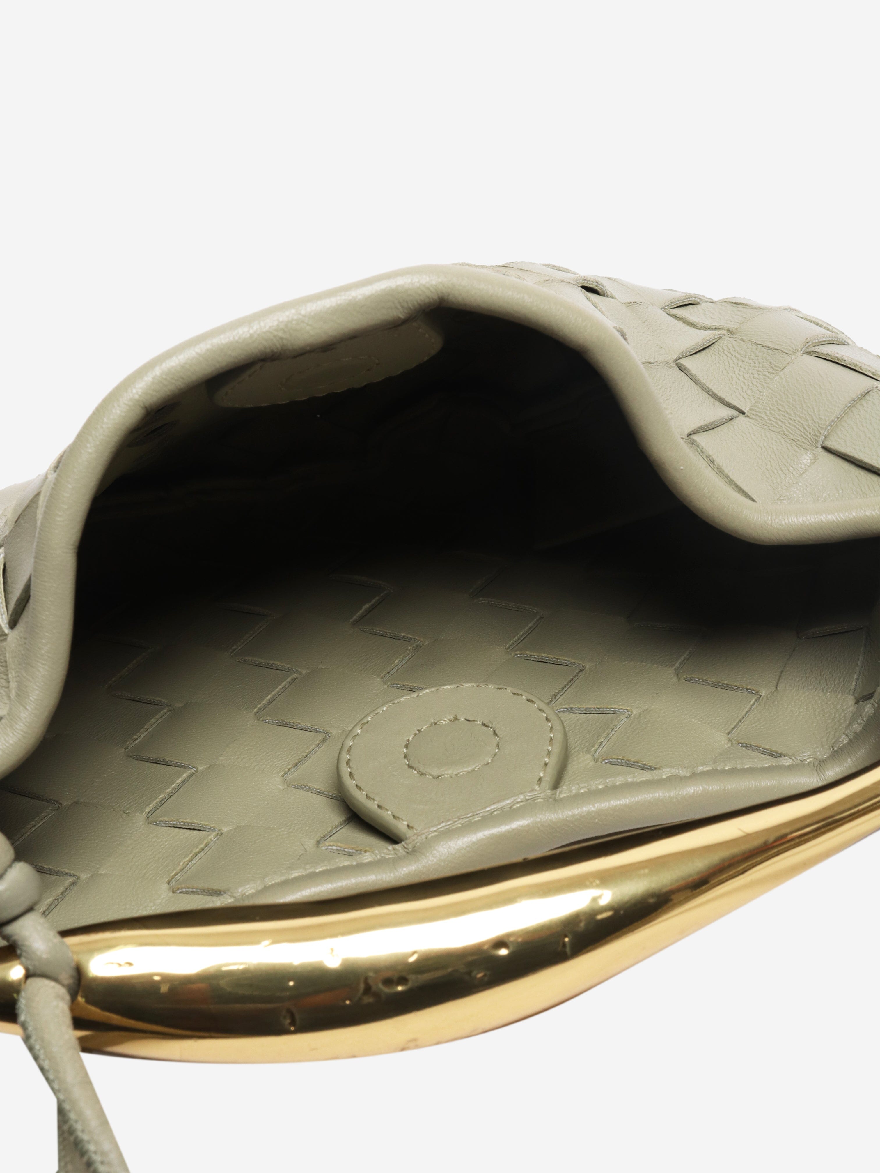 Green Sardine mini Intrecciato leather bag Cross-body bags Bottega Veneta 
