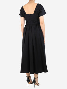 Vivetta Black flared midi dress - size UK 10