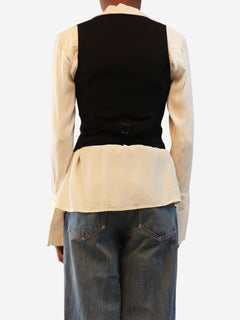 Black waistcoat - size UK 4