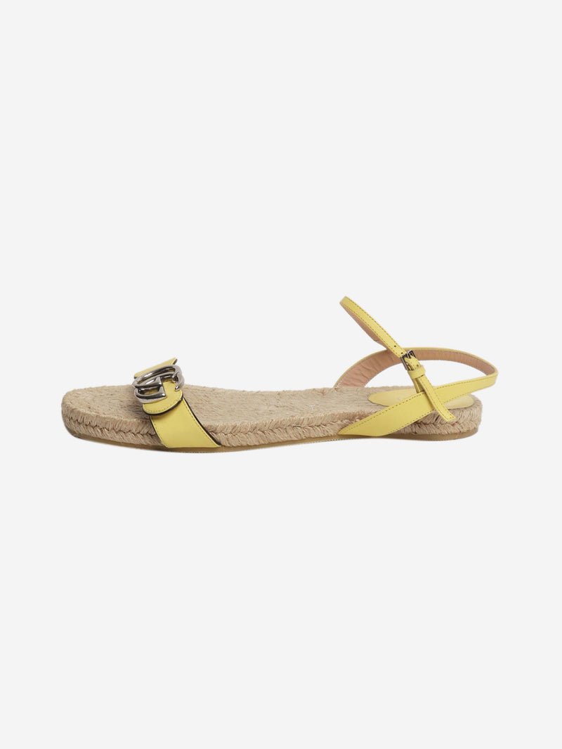 Yellow Marmont espadrille sandals - size EU 39 Flat Sandals Gucci 