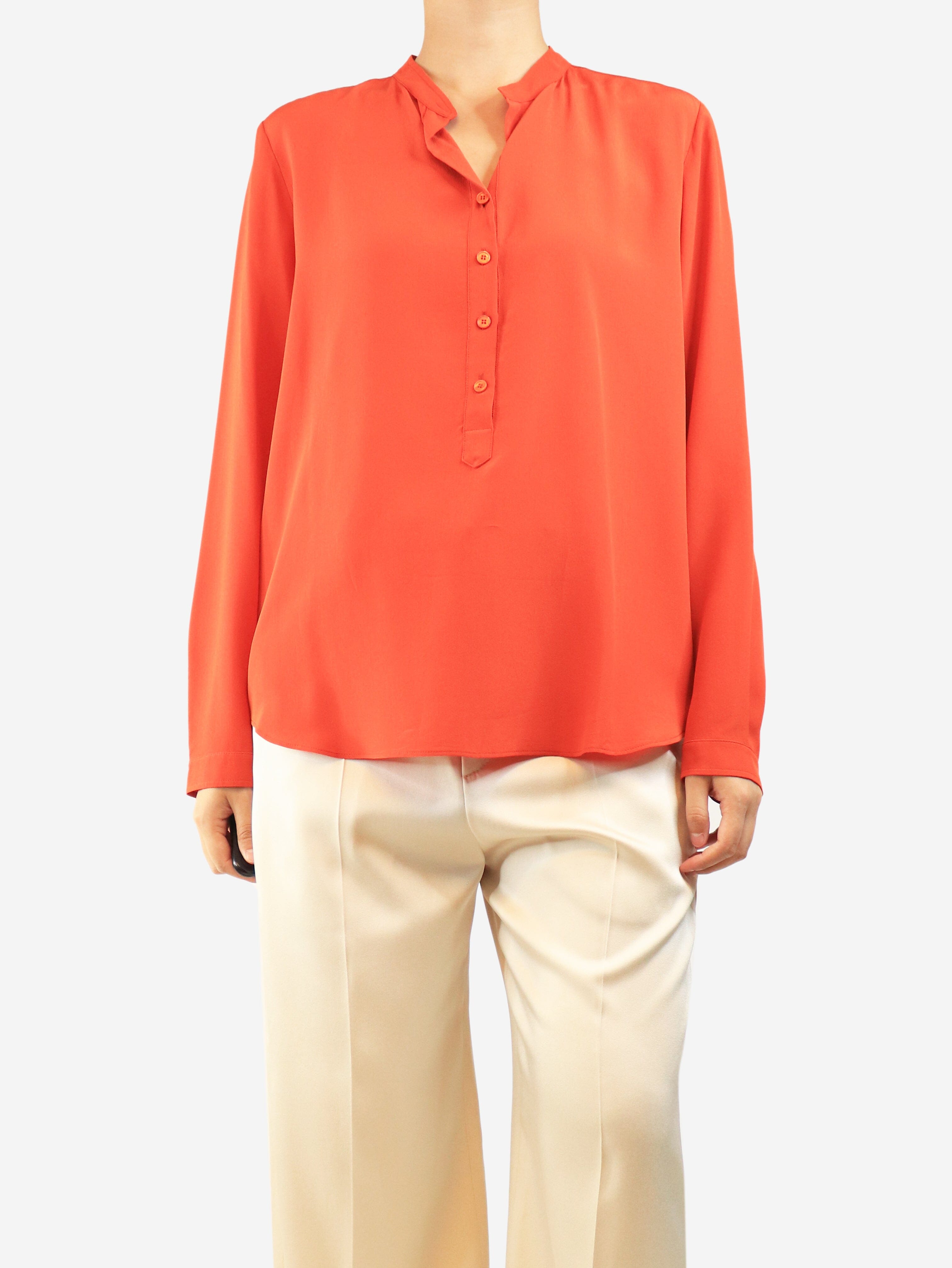 Orange silk blouse - size UK 10 Tops Stella McCartney 