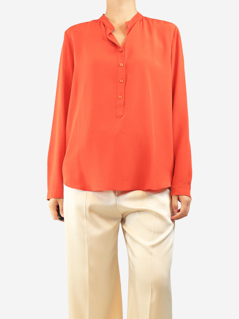 Orange silk blouse - size UK 10 Tops Stella McCartney 