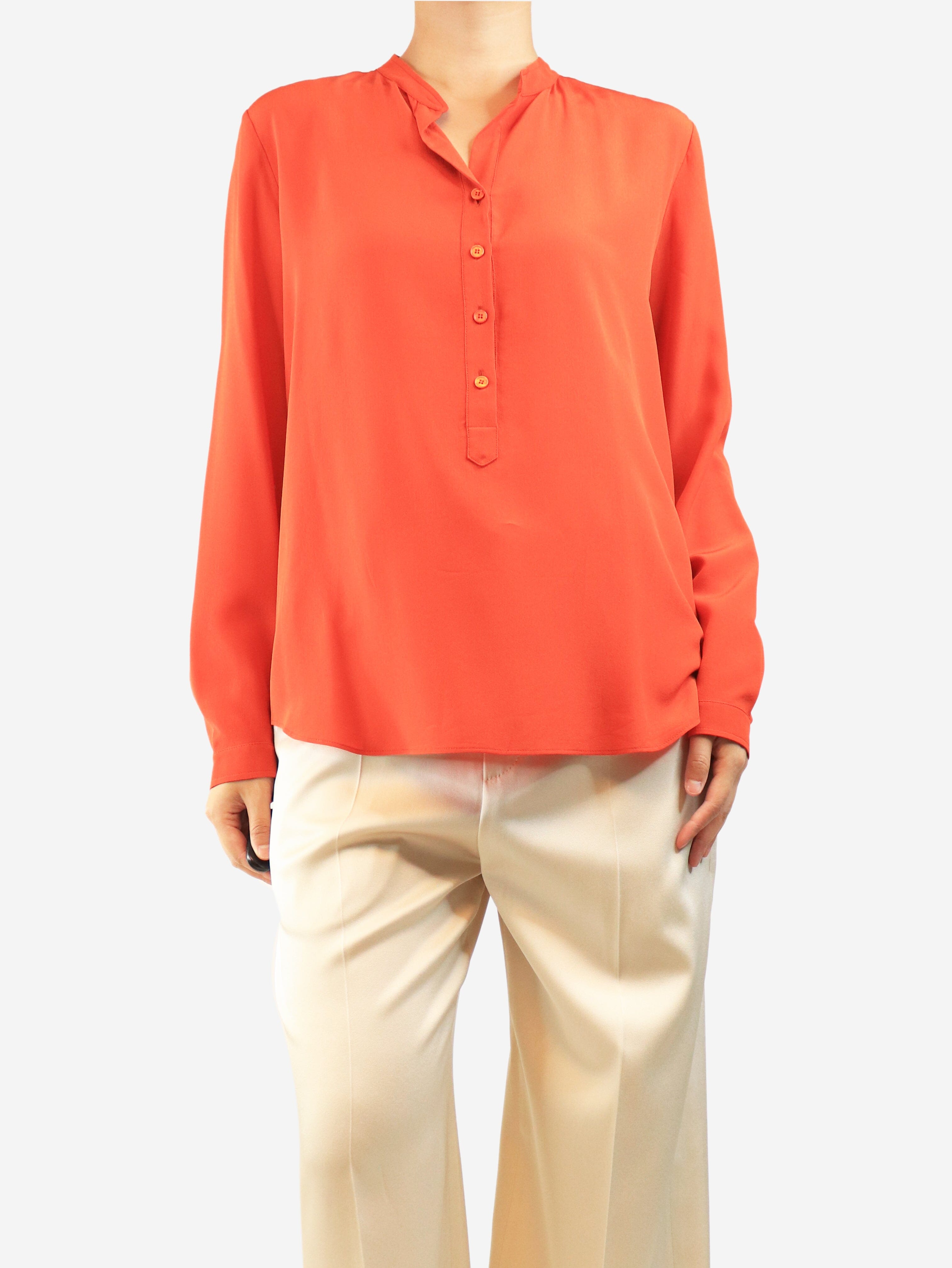 Orange silk blouse - size UK 10 Tops Stella McCartney 