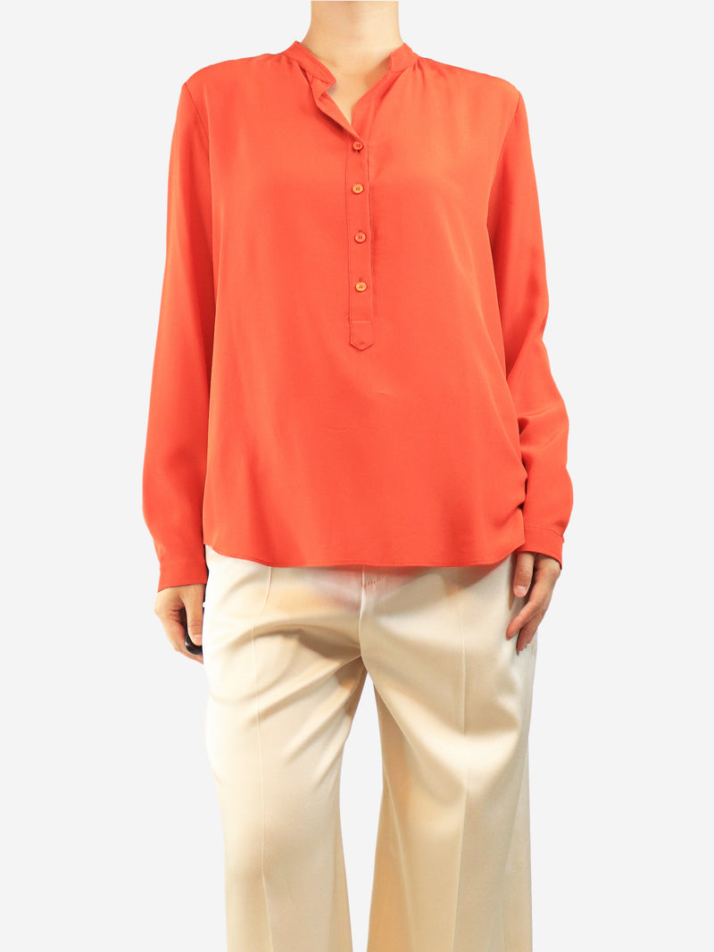 Orange silk blouse - size UK 10 Tops Stella McCartney 