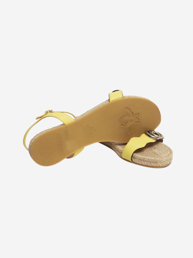Yellow Marmont espadrille sandals - size EU 39 Flat Sandals Gucci 