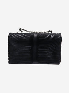 Valentino Black Vavavoom zebra-effect shoulder bag