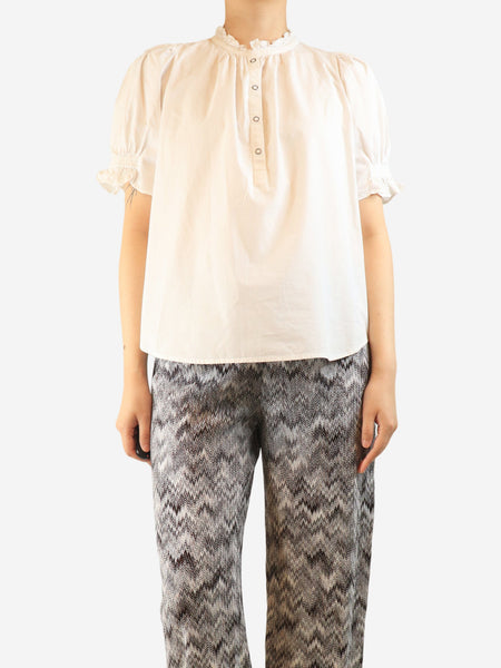 White cotton blouse - size M product image