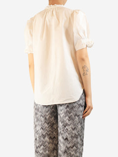 White cotton blouse - size M