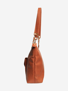Chanel Tan vintage 1991 caviar Envelope tote bag