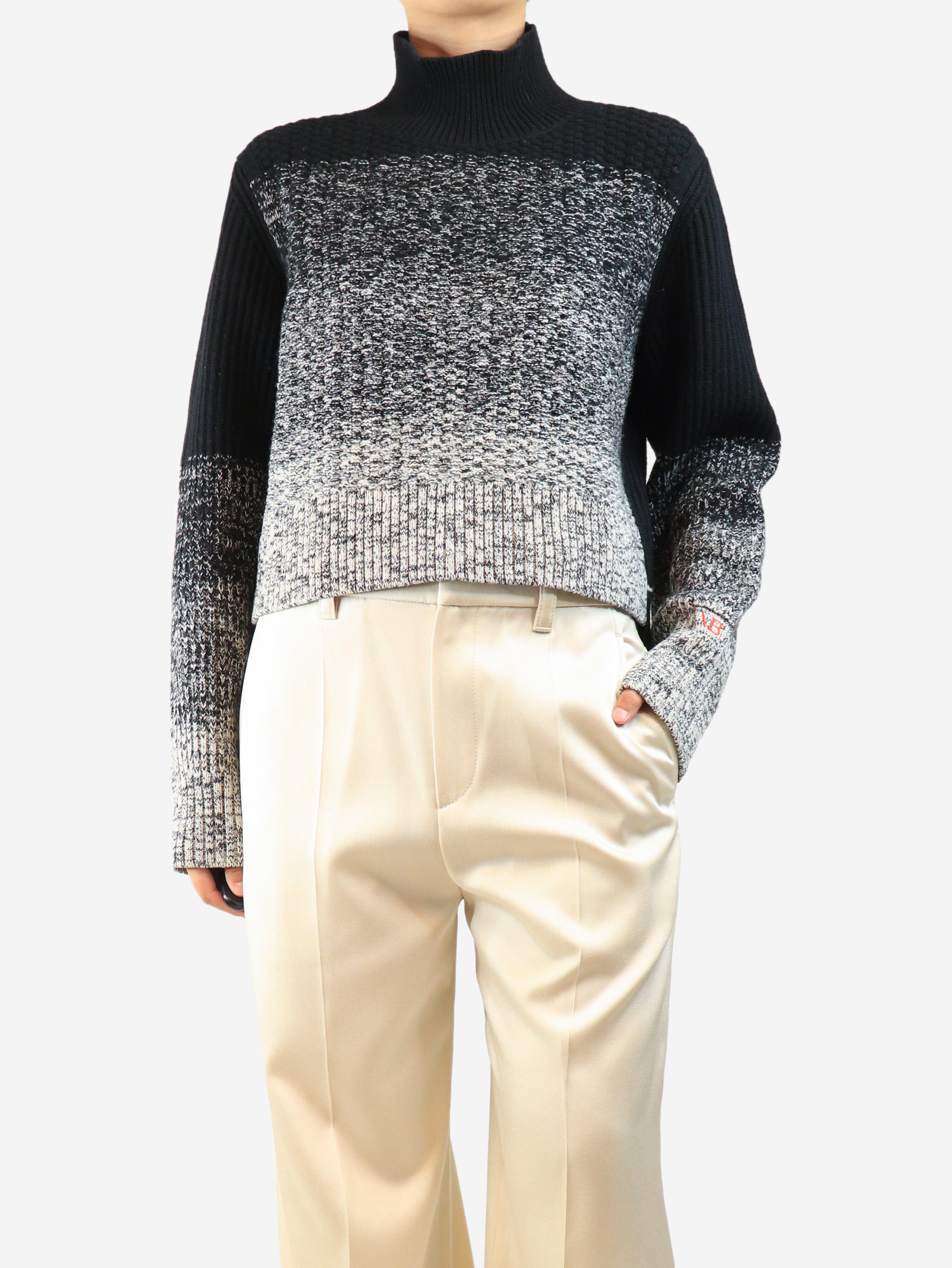 Black and white wool jumper - size XL Knitwear Victoria Beckham 
