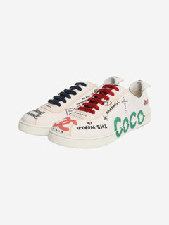 White Pharrell Williams canvas sneakers - size UK 7 Shoes Chanel 