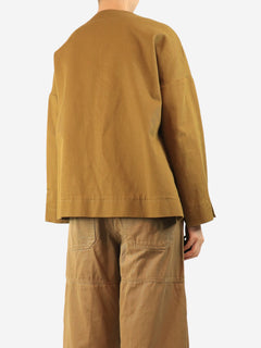 Khaki cotton wrap jacket - size UK 12 Coats & Jackets Studio Nicholson 
