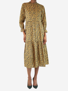 Justine Tabak Yellow mimosa Camden passage dress - size XS