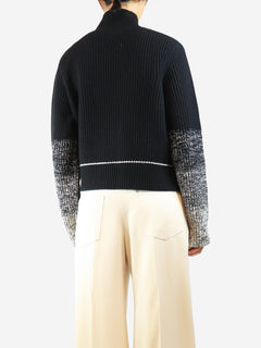 Black and white wool jumper - size XL Knitwear Victoria Beckham 