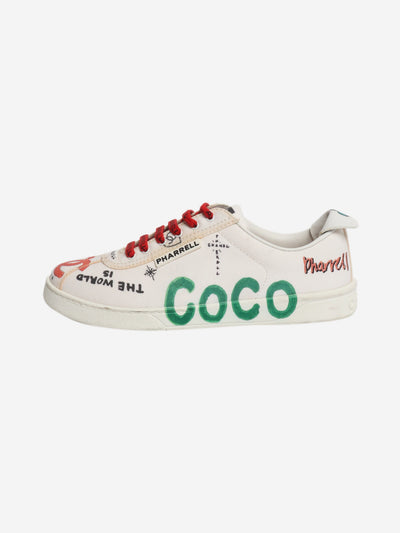 White Pharrell Williams canvas sneakers - size UK 7 Shoes Chanel 